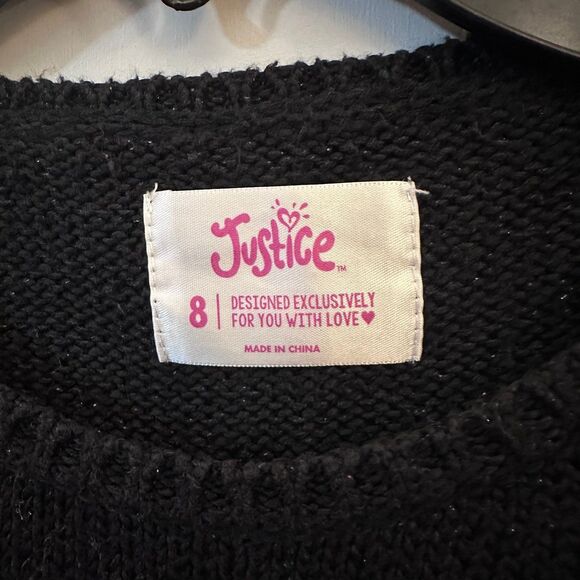 Girl’s Justice Emoji Christmas Sweater Size 8 - Picture 4 of 9